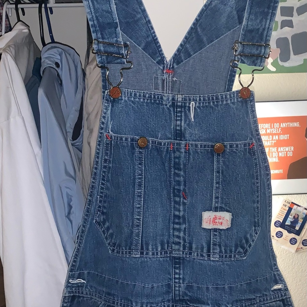 Round House Bib Overalls Carpenter Blue